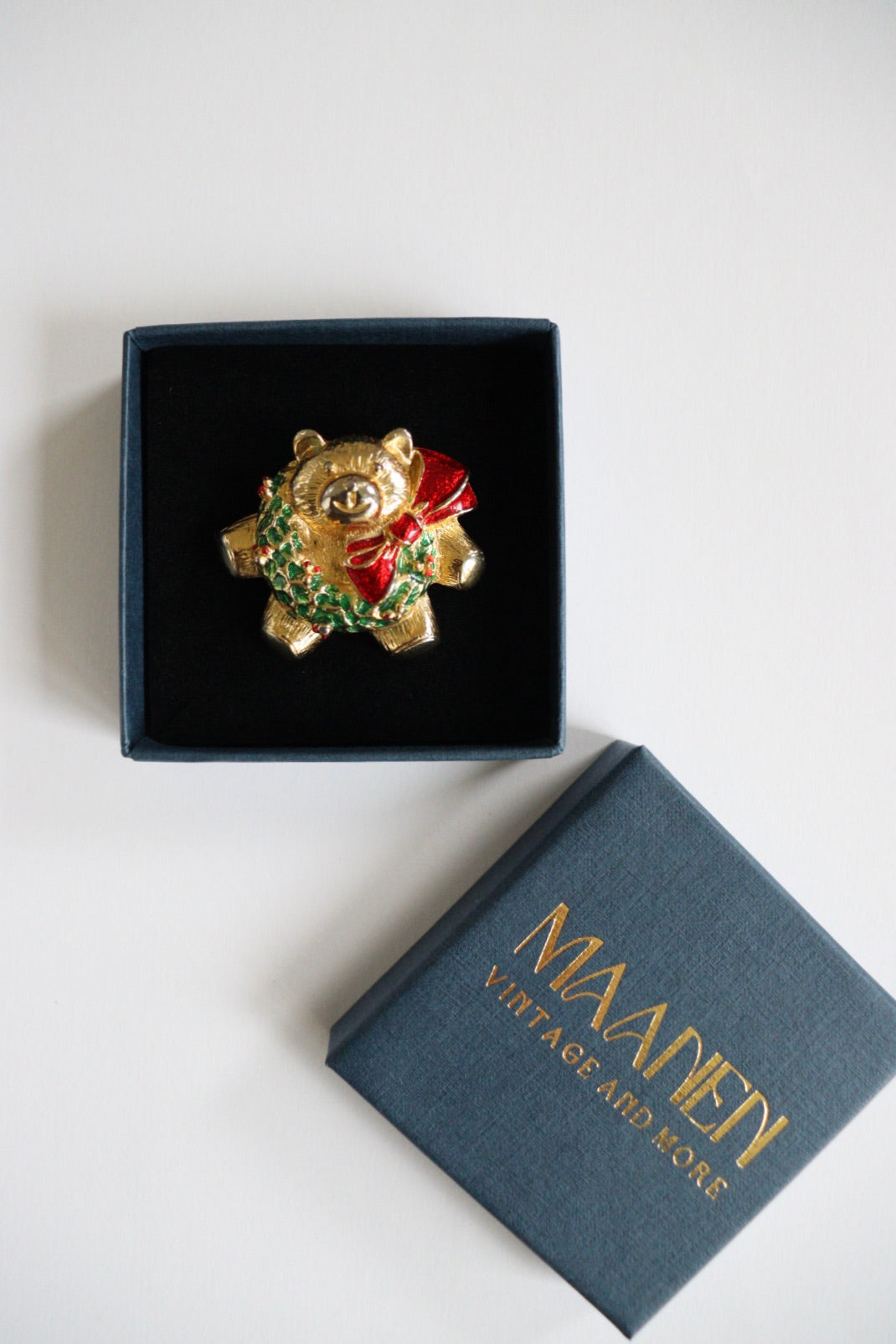 The Christmas Bear - brooch