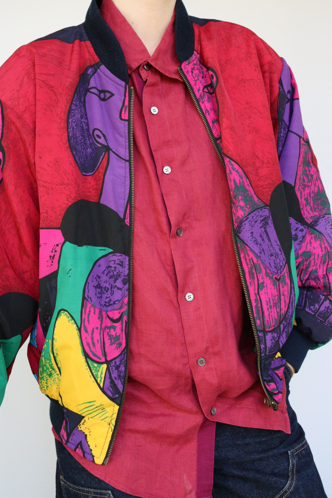 The Picasso Bomber - vintage jacket - S up to M/L