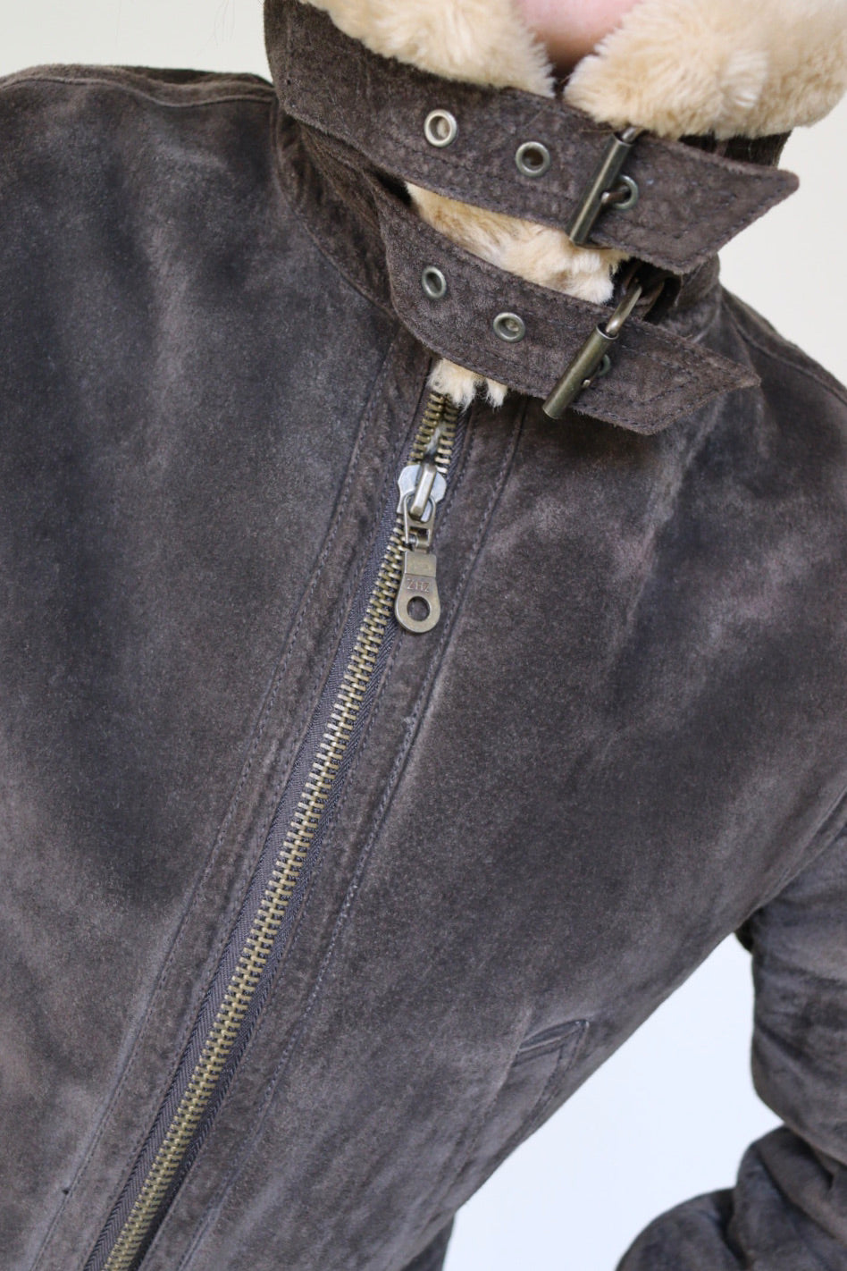 The Suede Aviator - jacket - S up to M