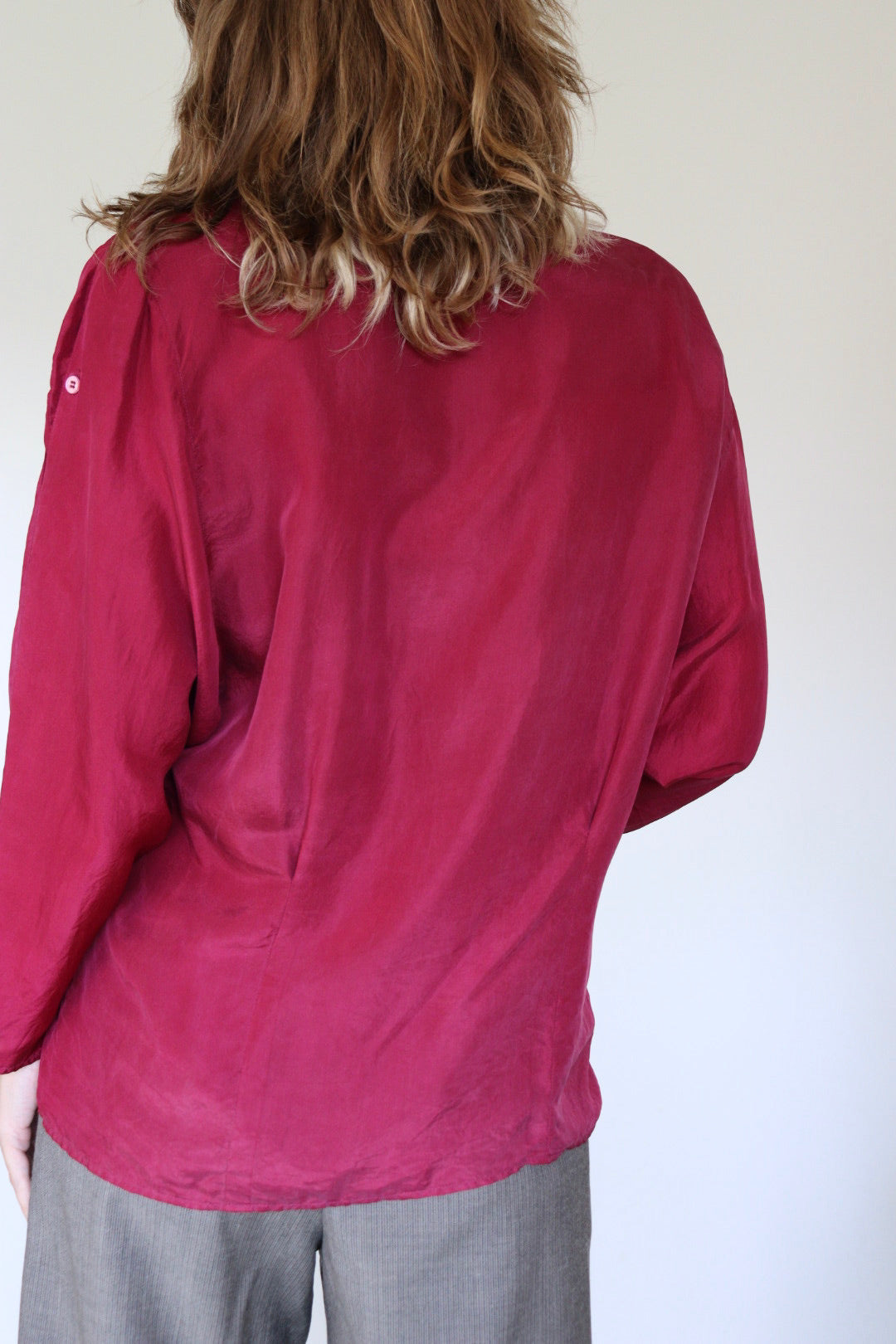The Pink Lady - silk blouse - S up to L