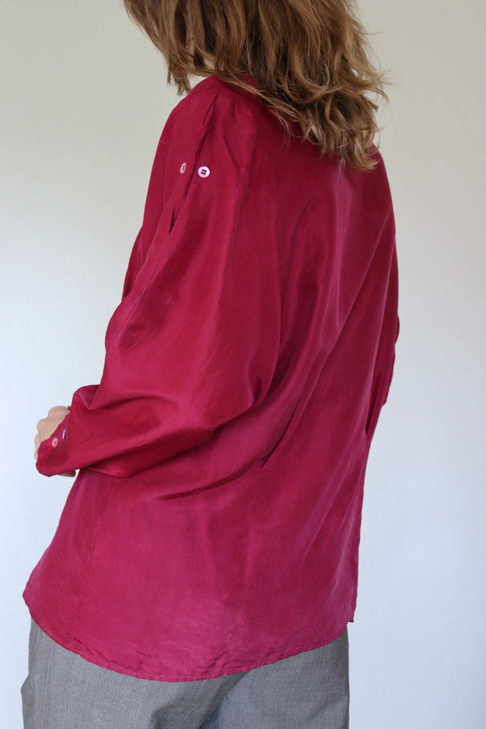 The Pink Lady - silk blouse - S up to L