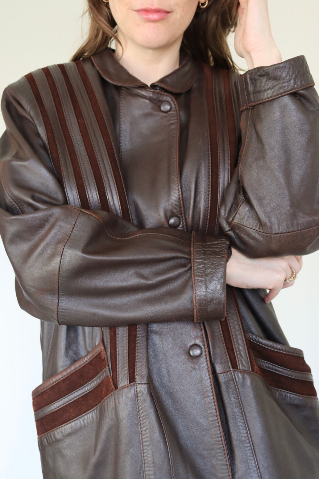 The Striped Leather - jacket - S up to XL