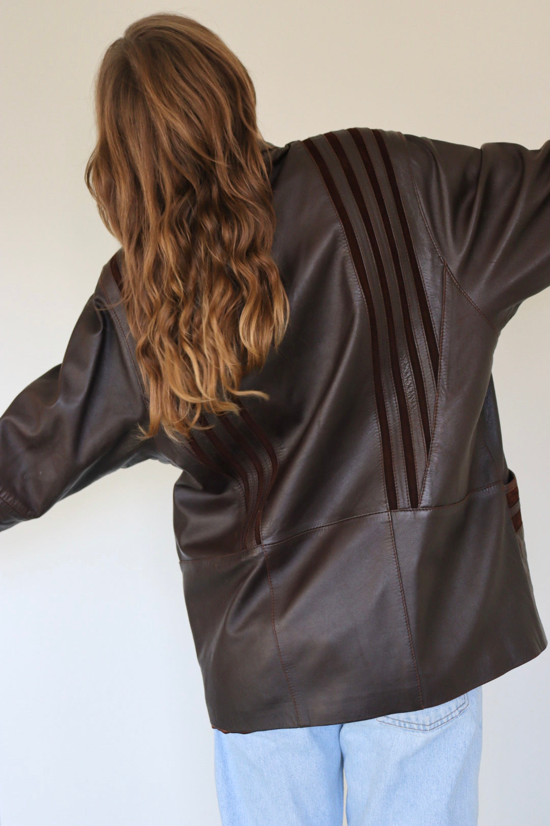 The Striped Leather - jacket - S up to XL