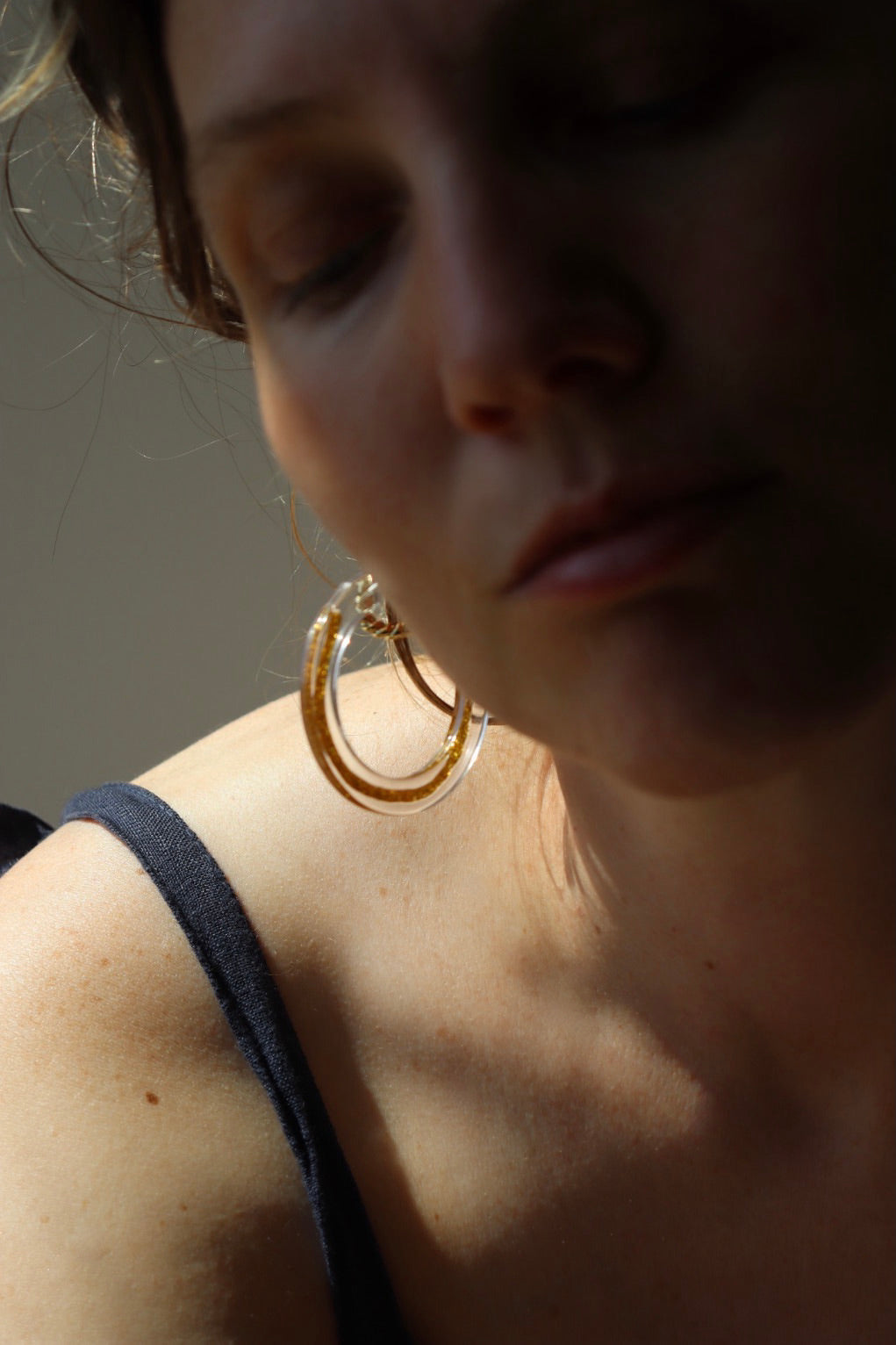 The Gold Hoop - retro earrings M