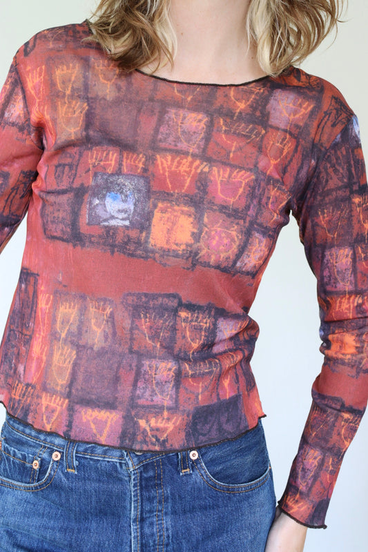 The Aventures des Toiles - mesh top - S up to M