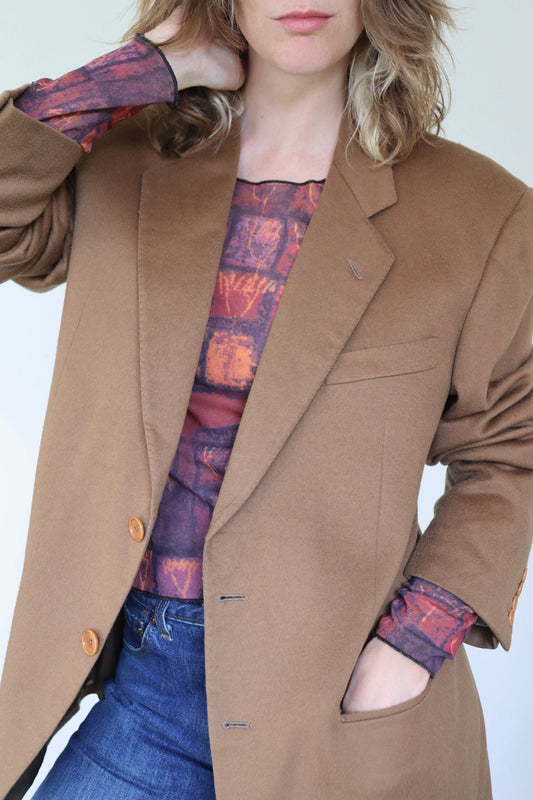 The Autumn Latte - wool blazer - S up to XL