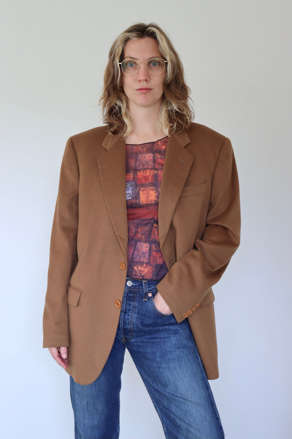 The Autumn Latte - wool blazer - S up to XL