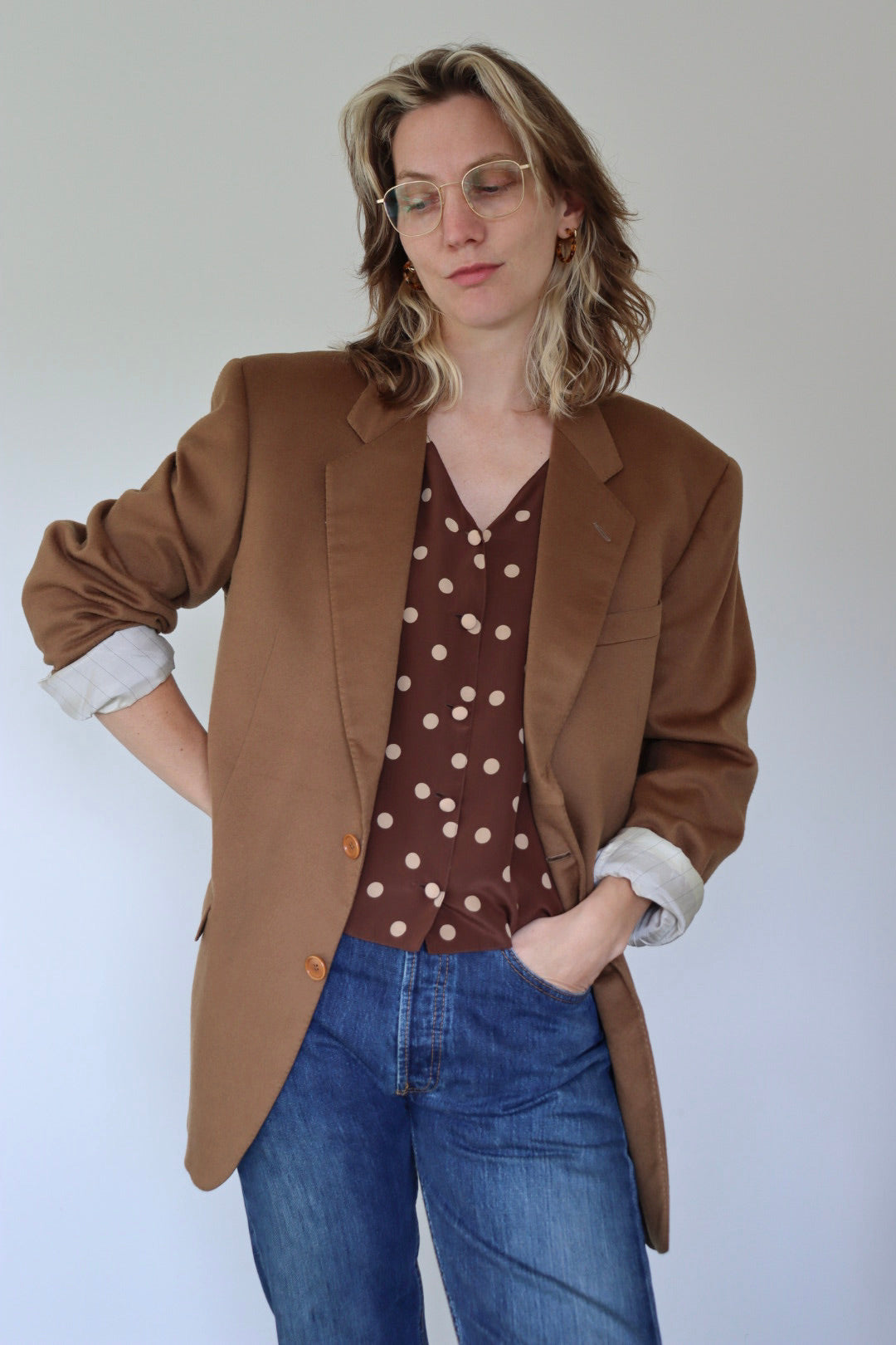 The Autumn Latte - wool blazer - S up to XL