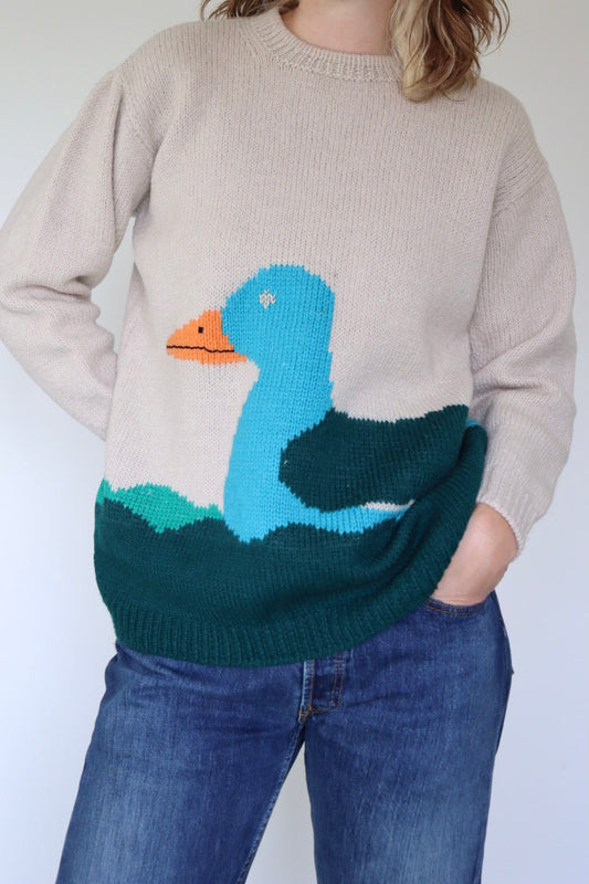 The Swimming Duck - sweater - S up to M/L