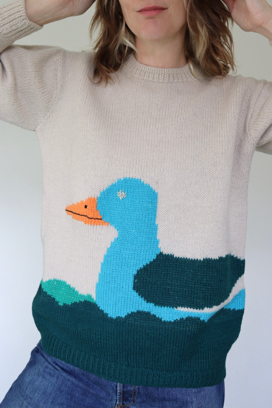 The Swimming Duck - sweater - S up to M/L