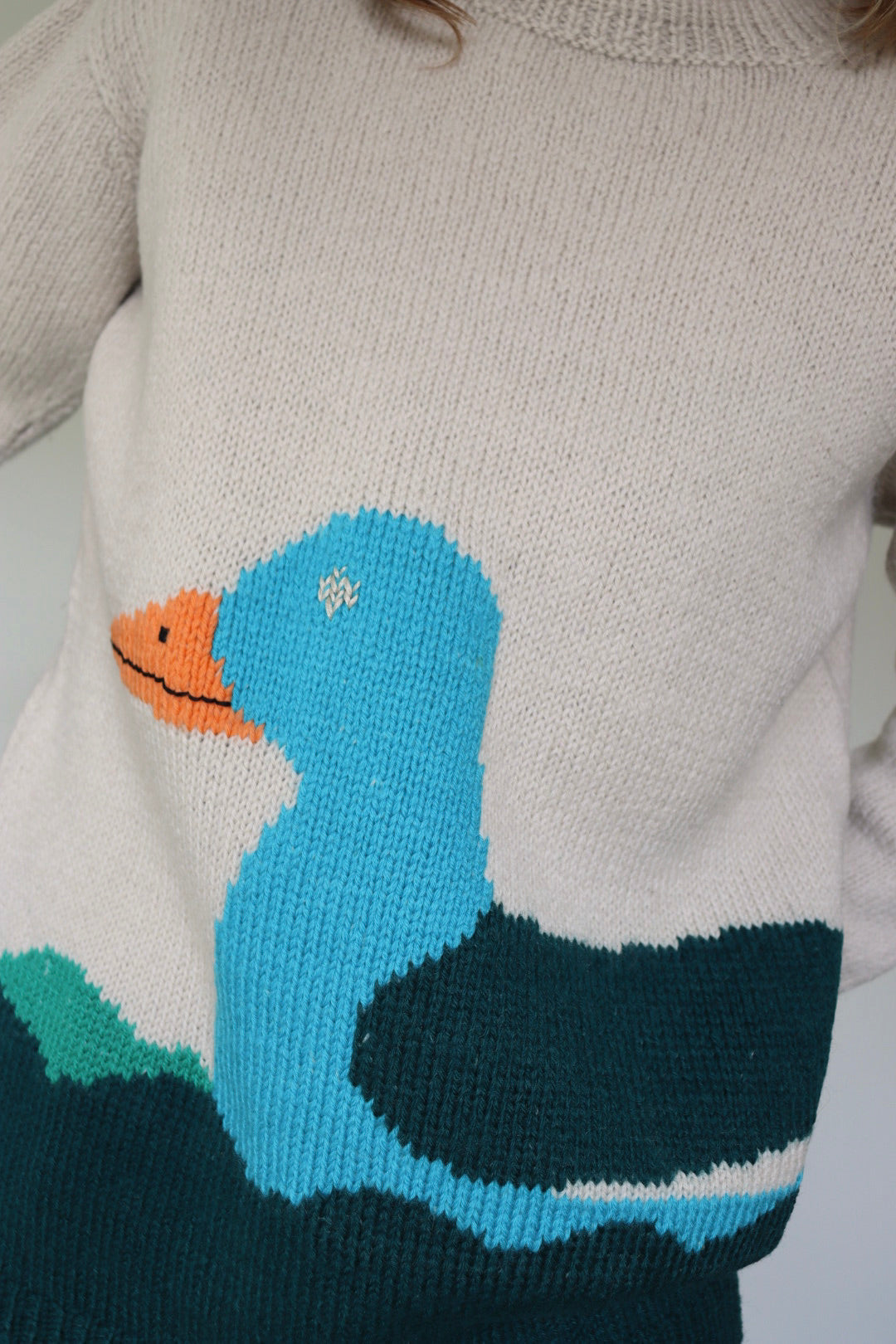 The Swimming Duck - sweater - S up to M/L