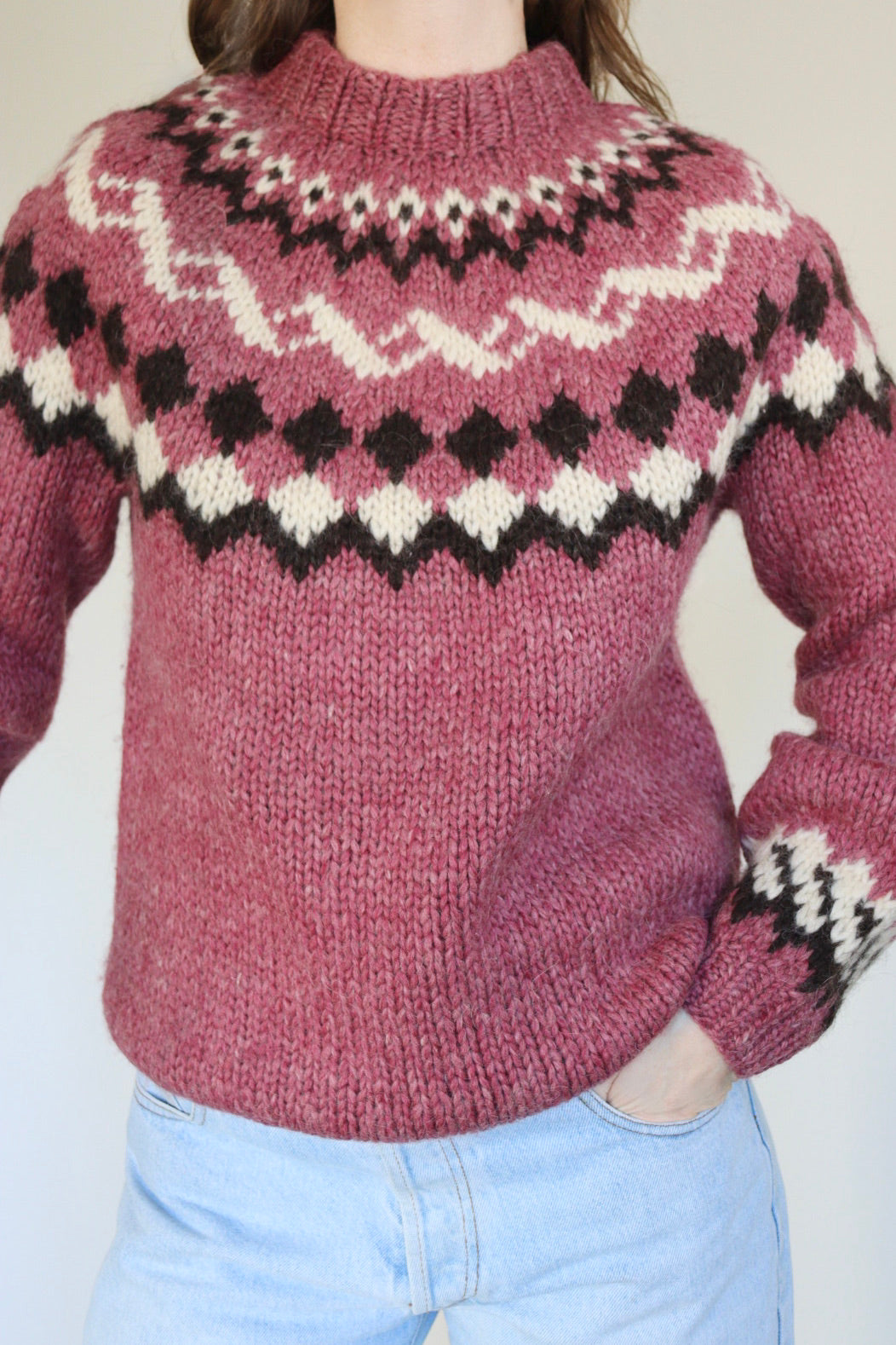 The Icelandic Pink - sweater - S up to M