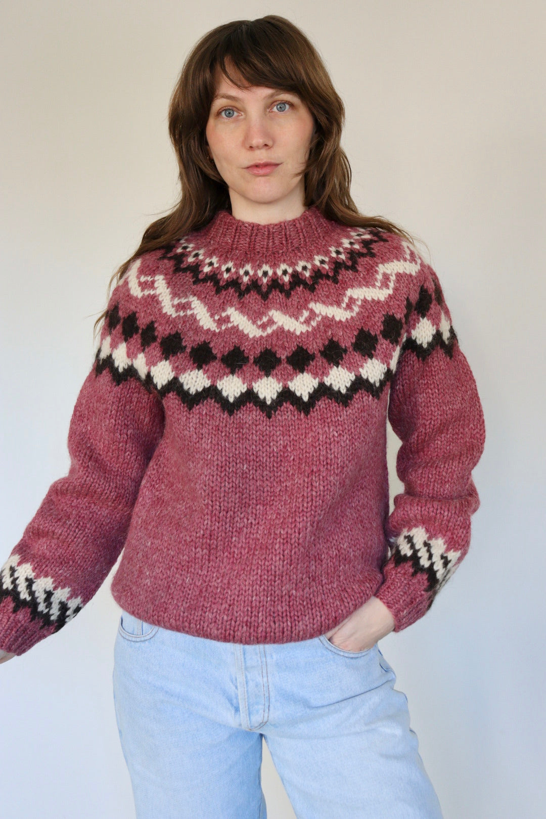 The Icelandic Pink - sweater - S up to M