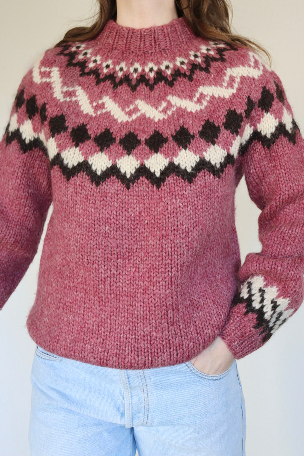 The Icelandic Pink - sweater - S up to M
