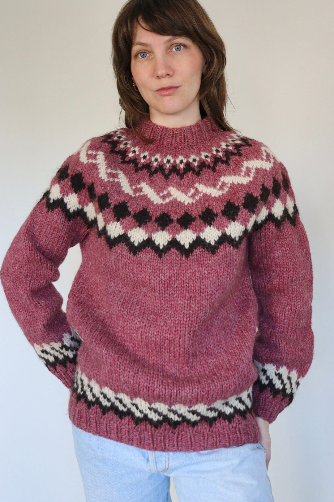 The Icelandic Pink - sweater - S up to M