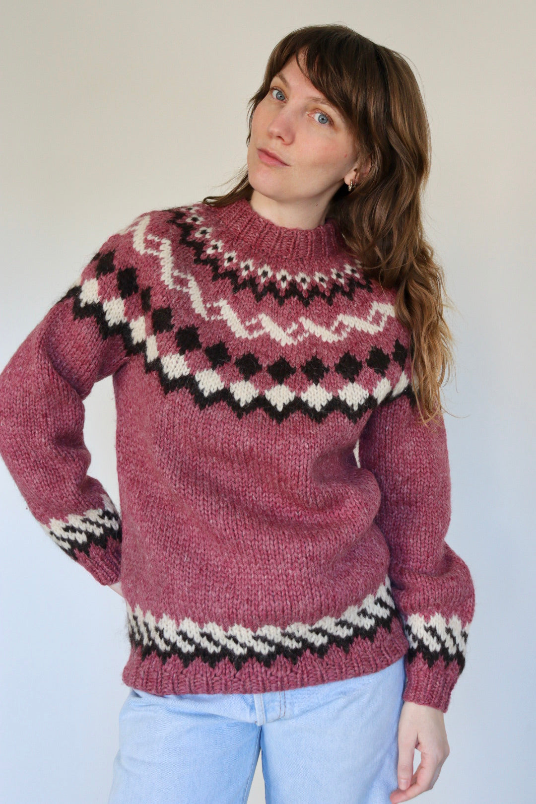 The Icelandic Pink - sweater - S up to M
