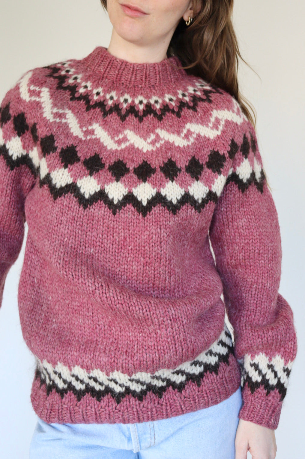 The Icelandic Pink - sweater - S up to M