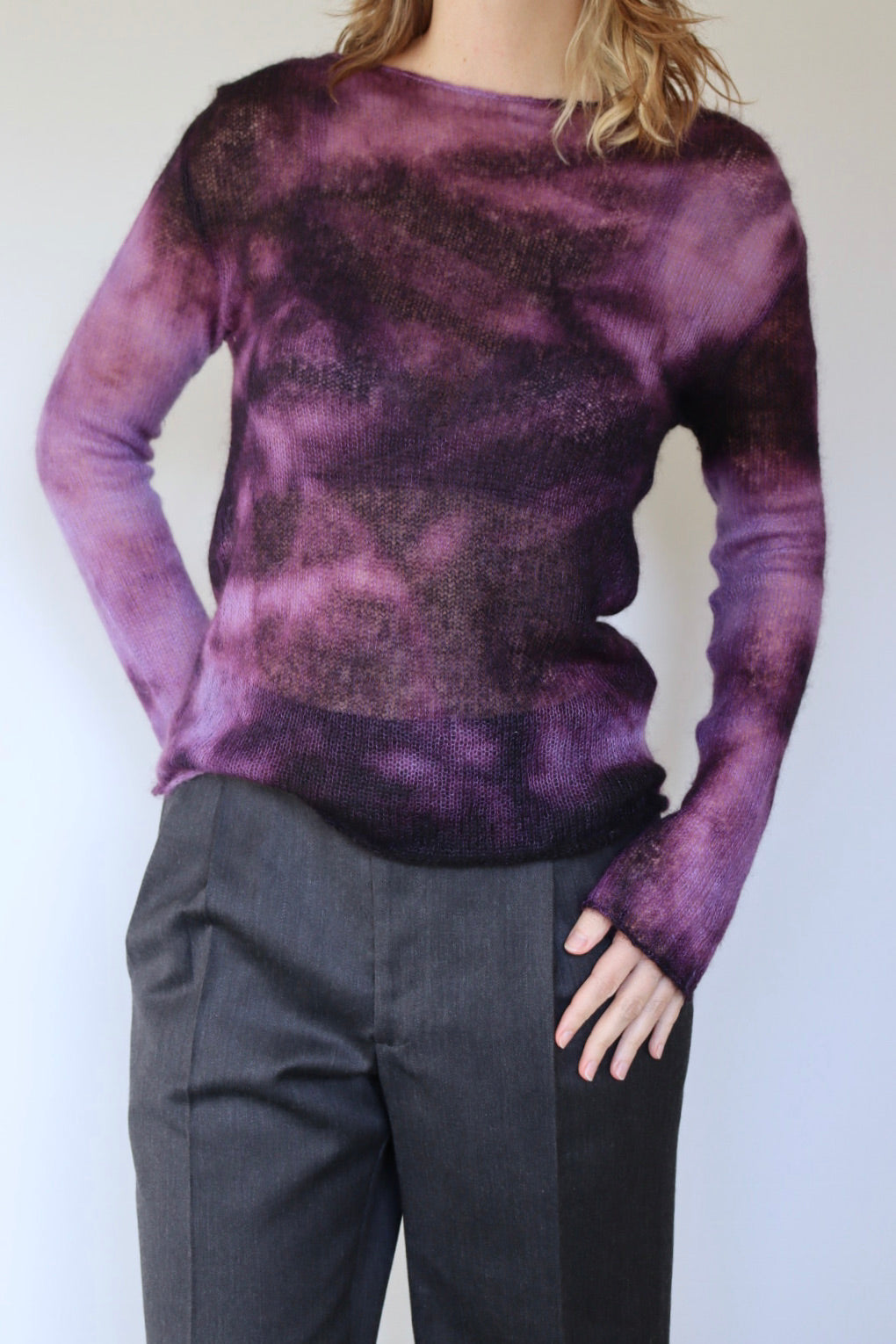 The Knit & Tie Dye  -sweater - S up to M
