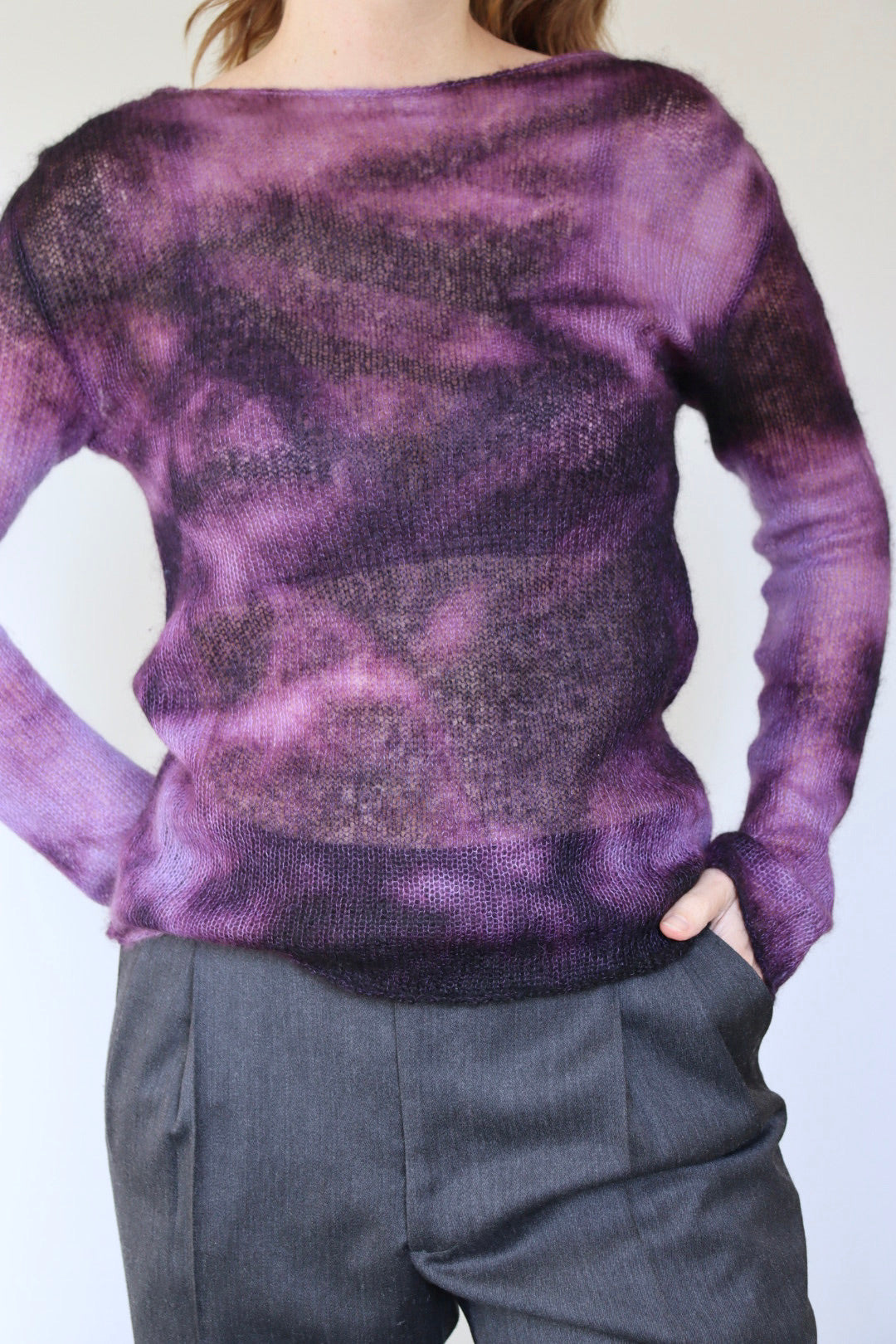 The Knit & Tie Dye  -sweater - S up to M
