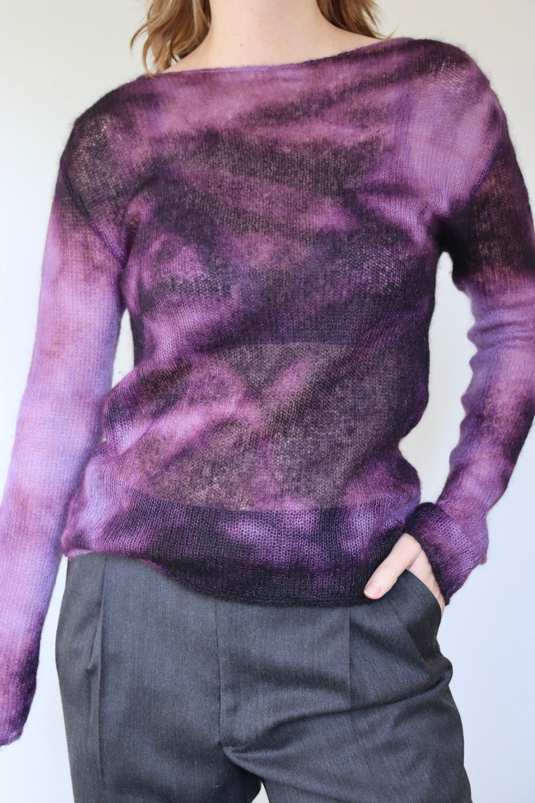 The Knit & Tie Dye  -sweater - S up to M