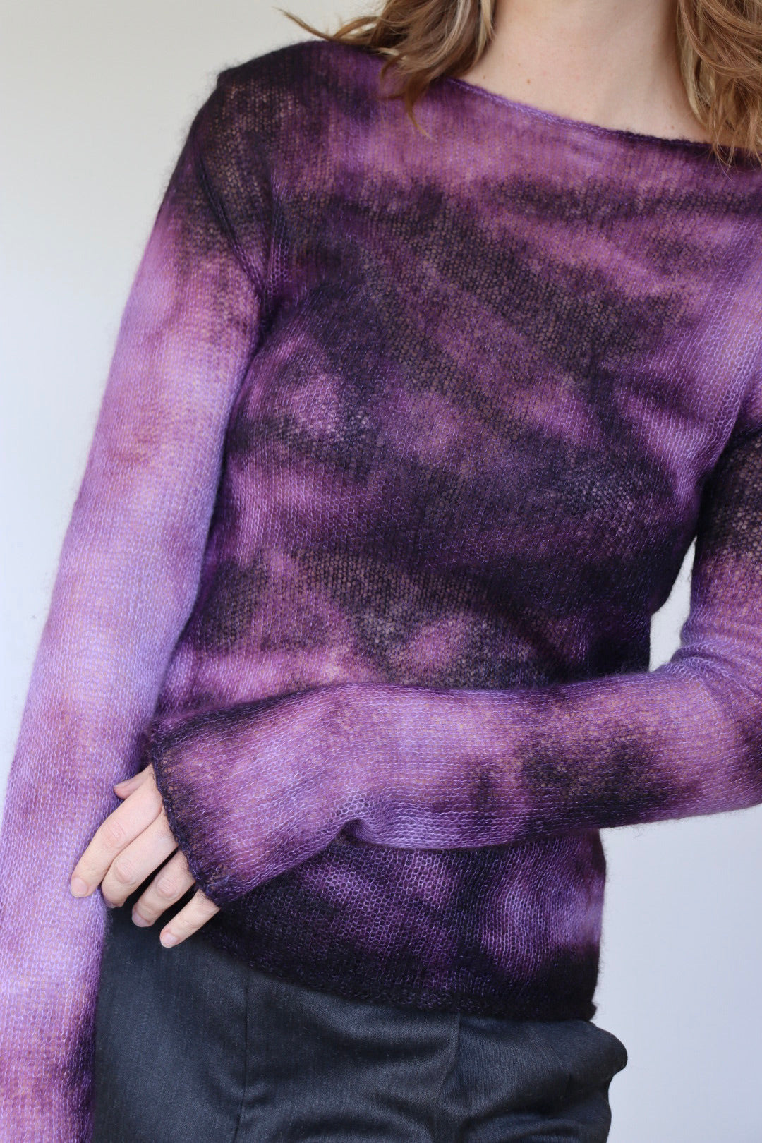 The Knit & Tie Dye  -sweater - S up to M