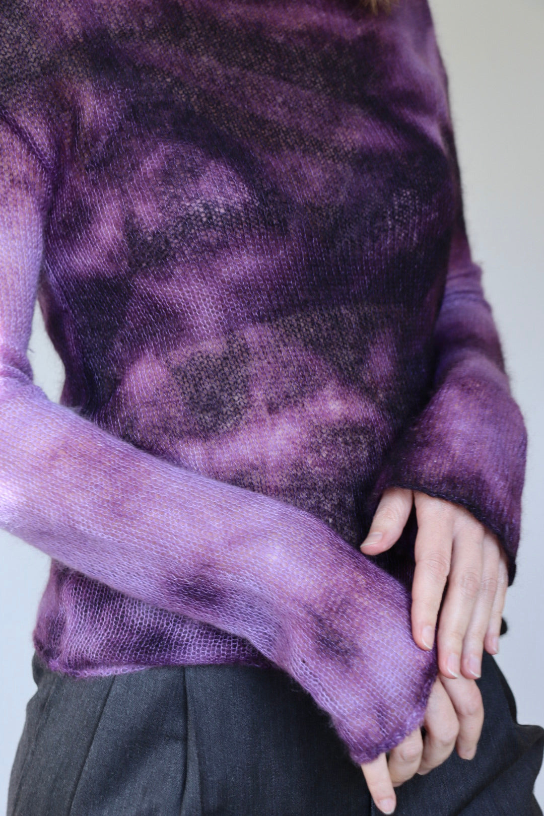 The Knit & Tie Dye  -sweater - S up to M