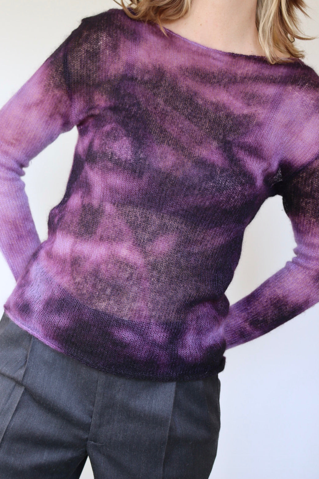 The Knit & Tie Dye  -sweater - S up to M