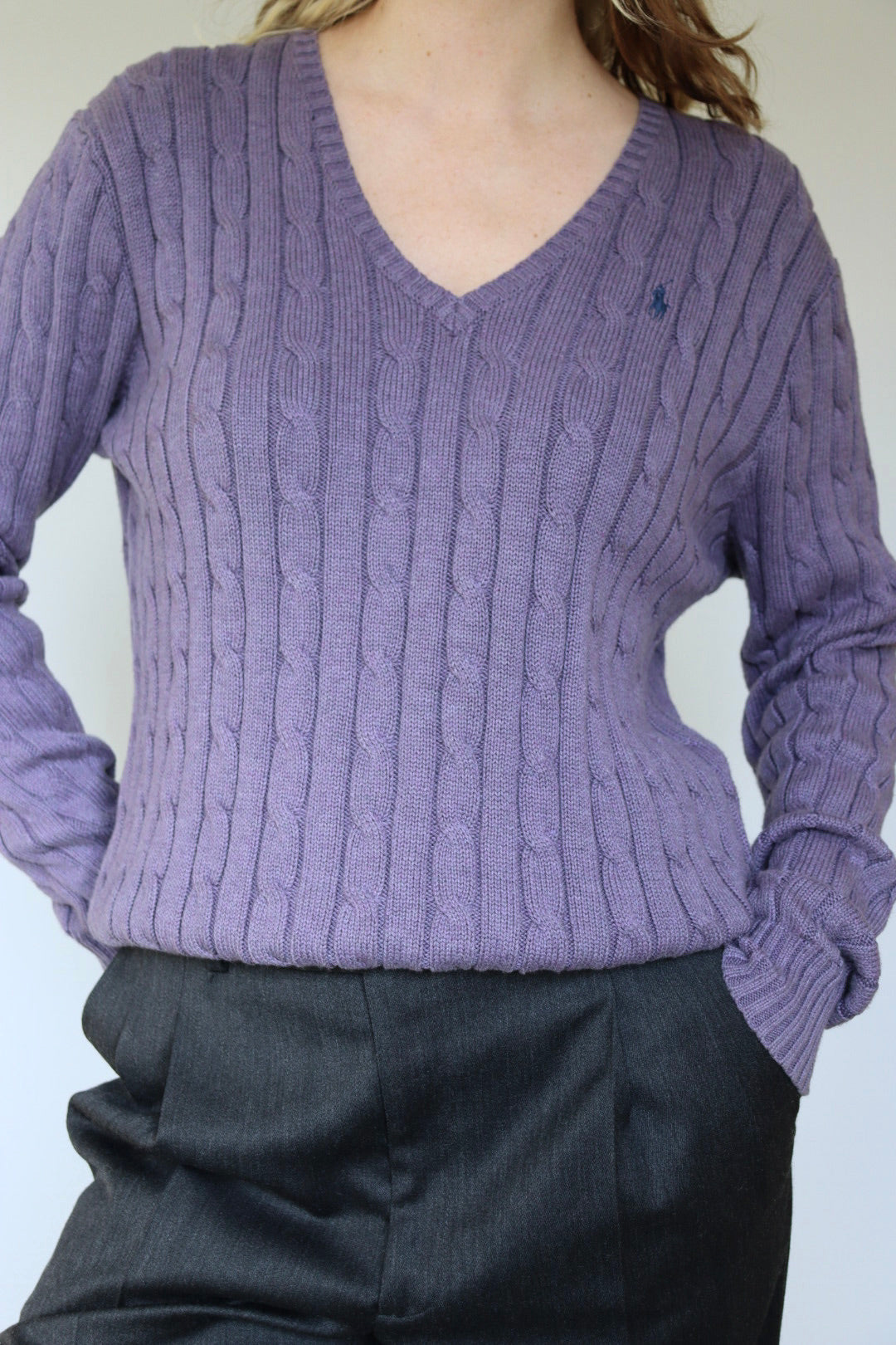 The Purple Polo - Ralph Lauren sweater - S up to M/L