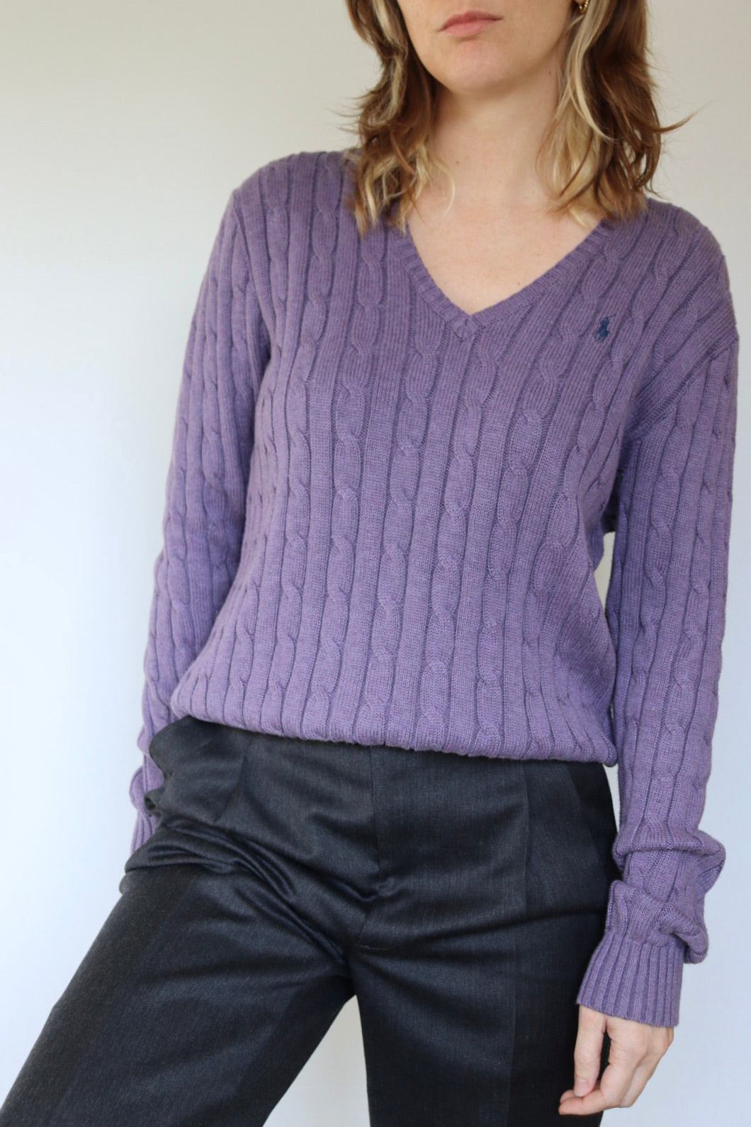 The Purple Polo - Ralph Lauren sweater - S up to M/L
