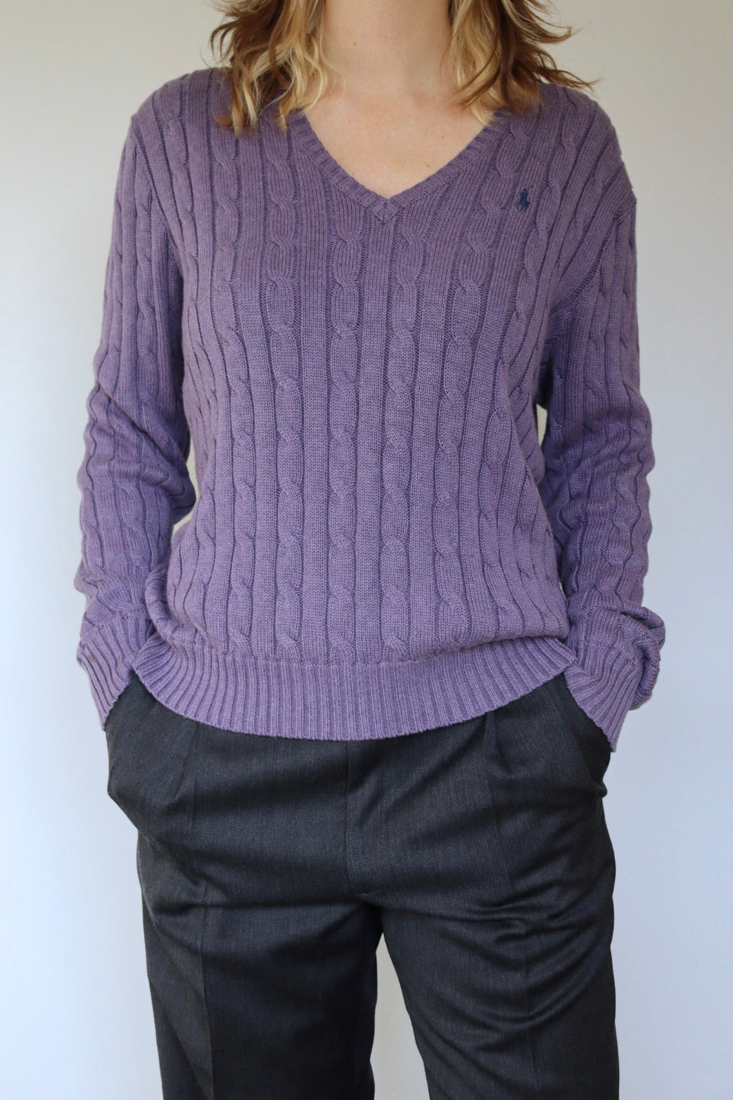 The Purple Polo - Ralph Lauren sweater - S up to M/L