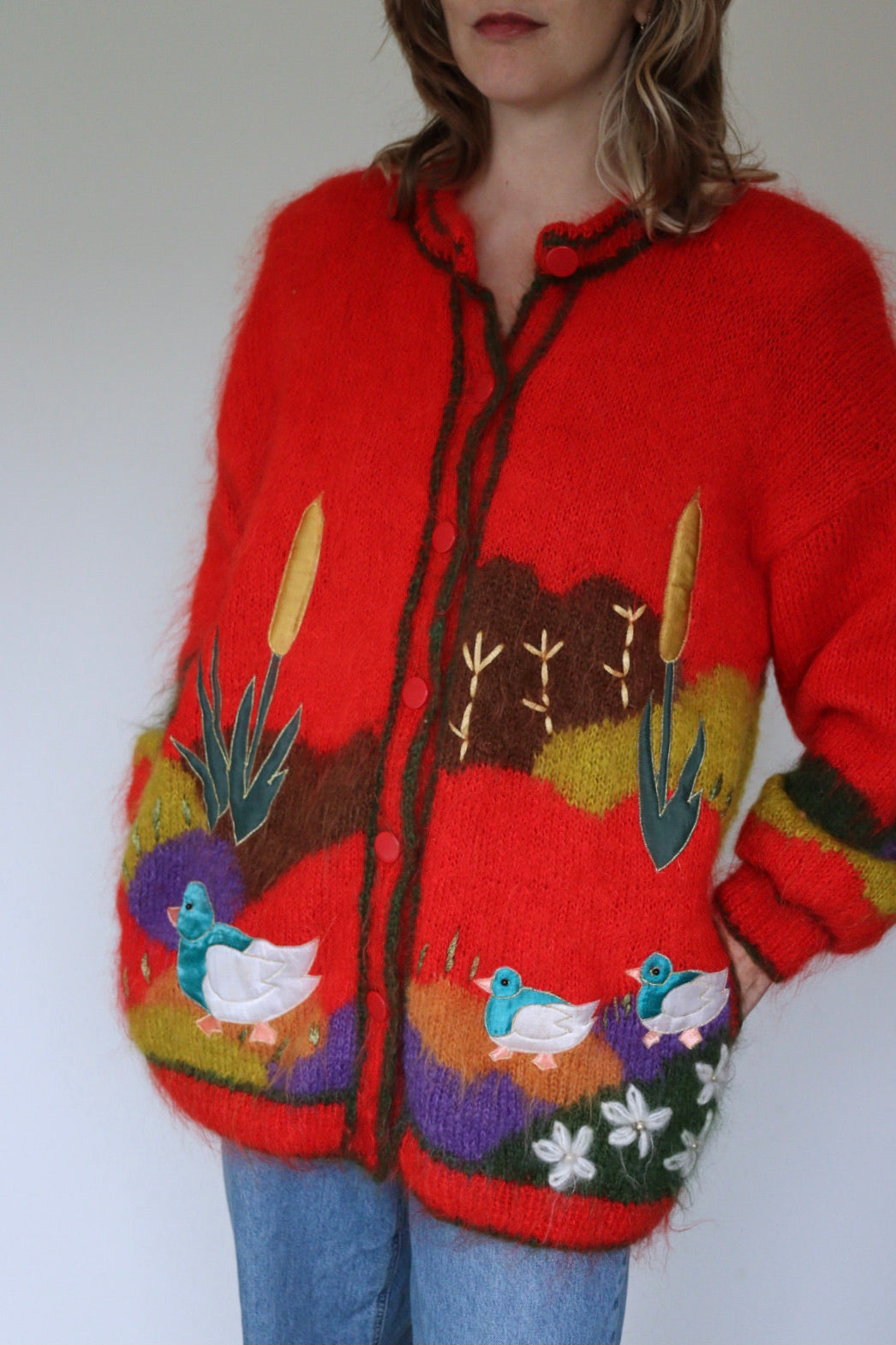 The Cosy Ducks - mohair cardigan - S up to XL
