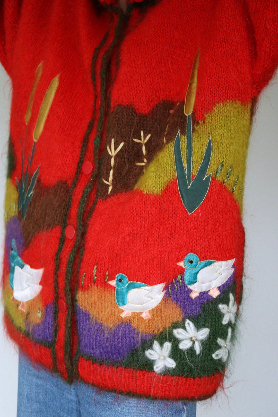 The Cosy Ducks - mohair cardigan - S up to XL