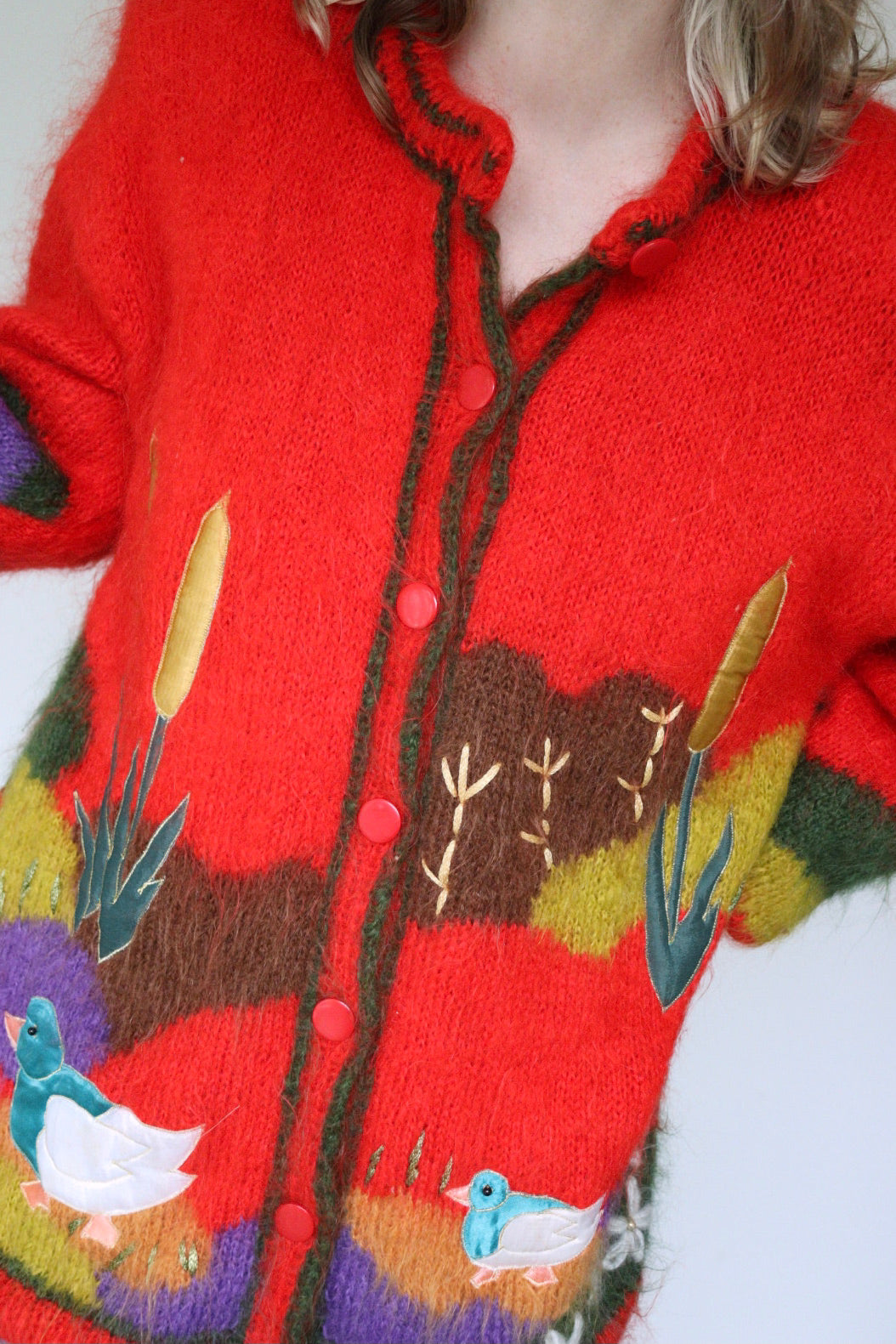 The Cosy Ducks - mohair cardigan - S up to XL