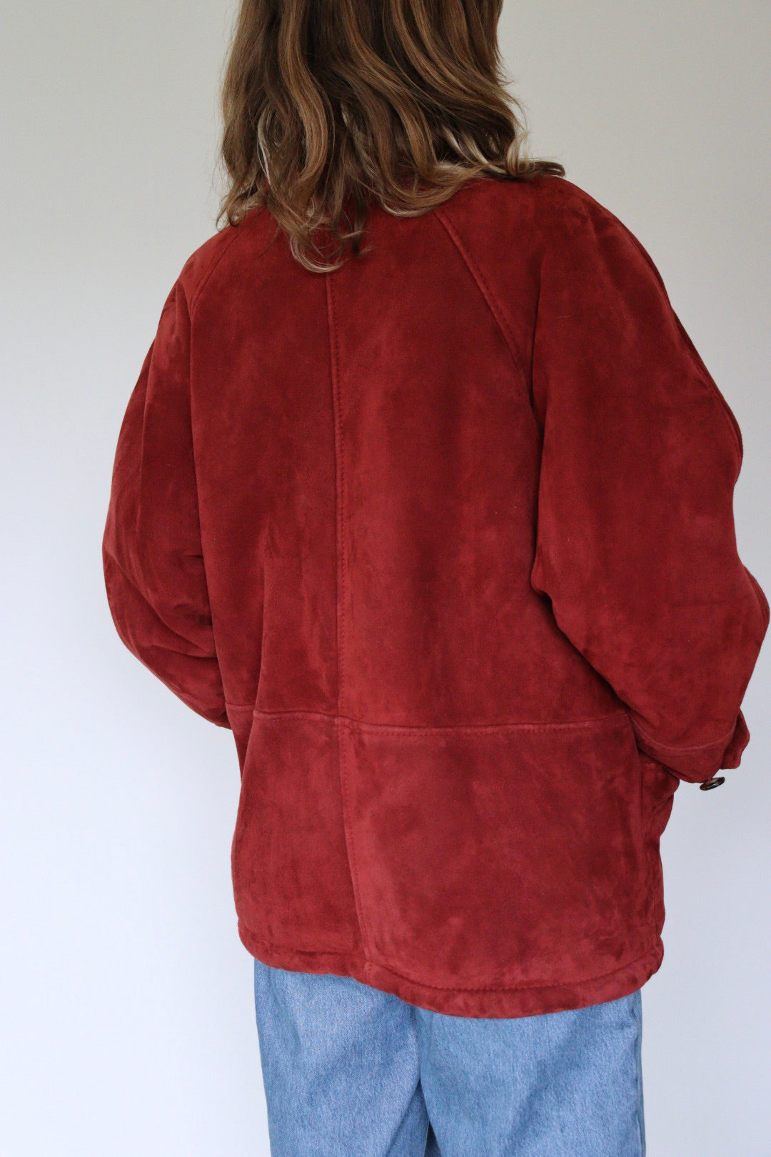 The Warm Maroon - shearling / lammy jacket - S up to L