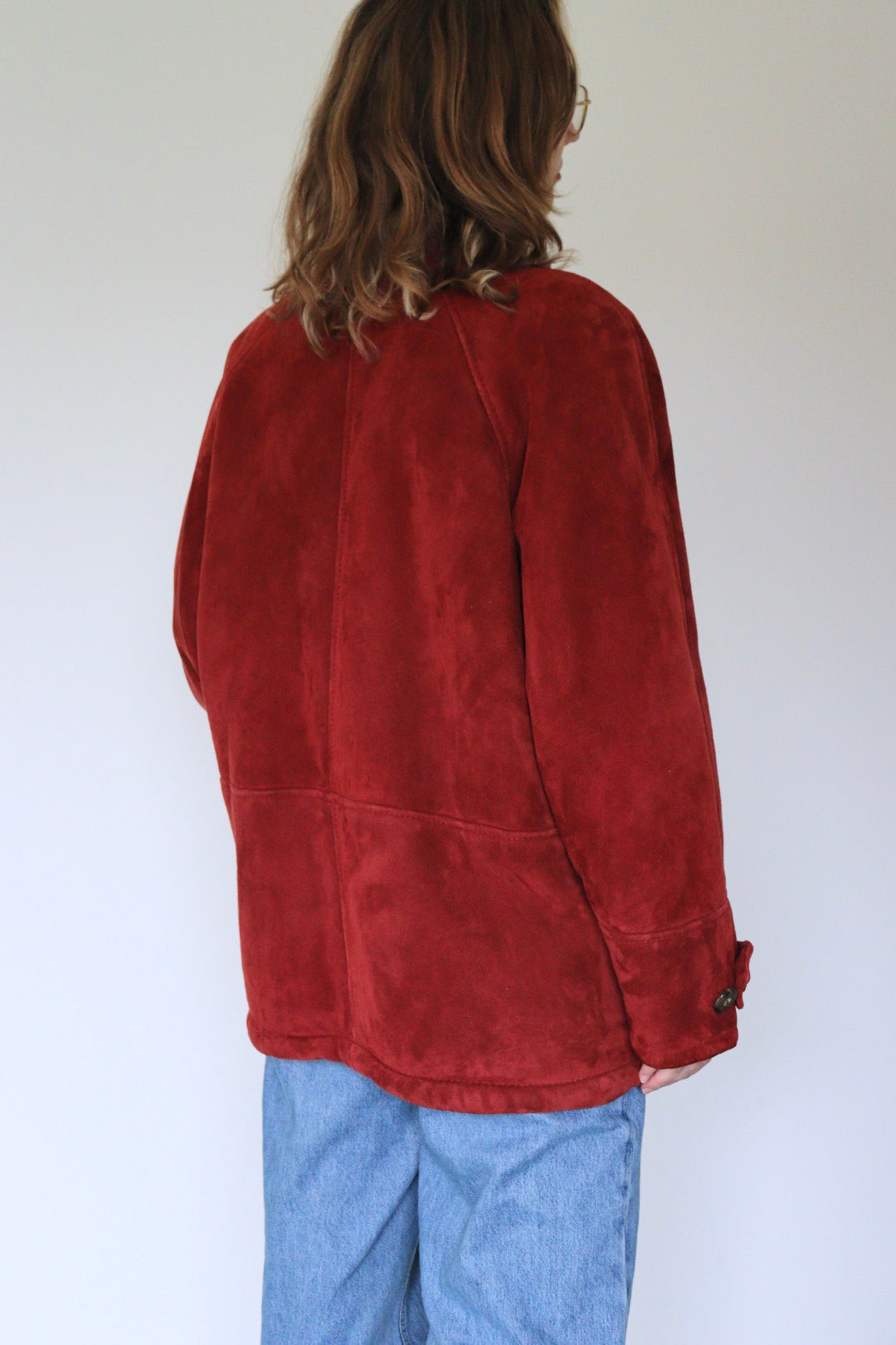 The Warm Maroon - shearling / lammy jacket - S up to L
