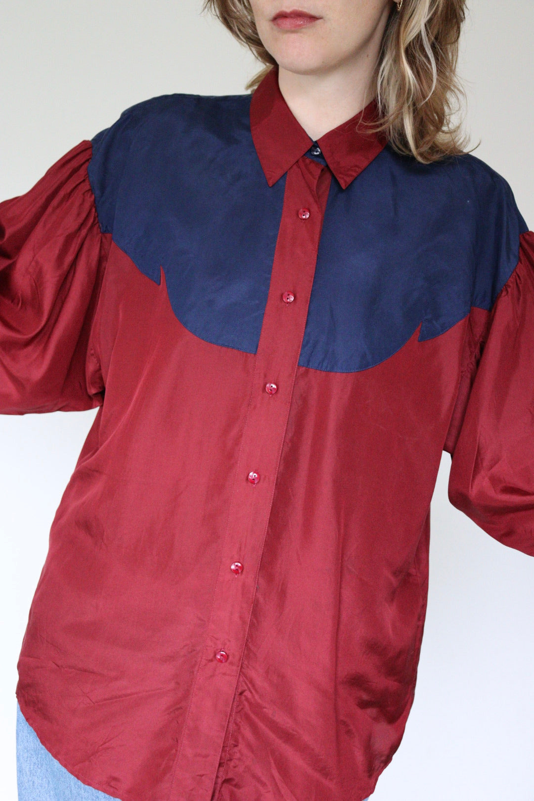 The Silk Rodeo - silk blouse - S up to L
