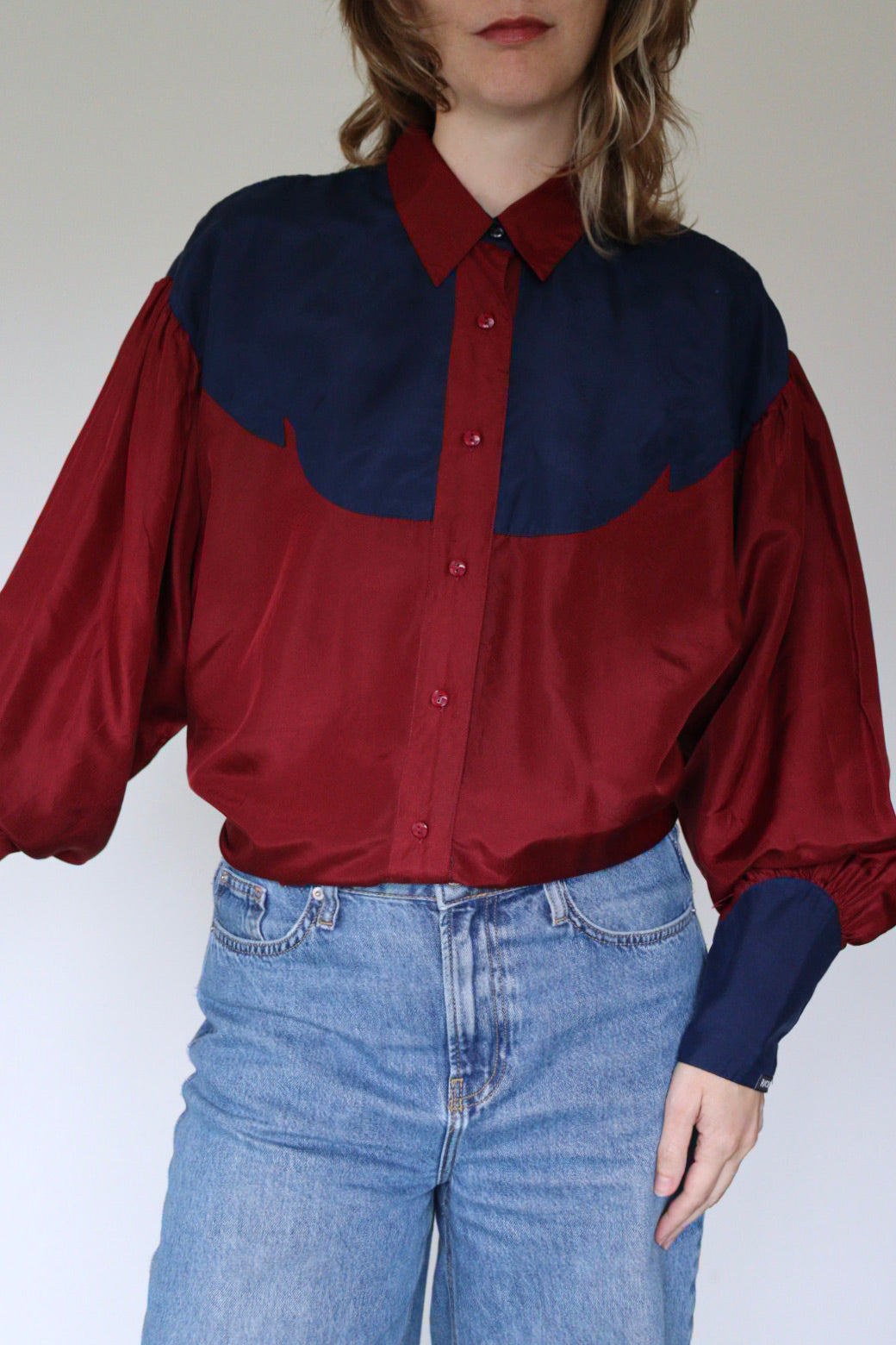 The Silk Rodeo - silk blouse - S up to L